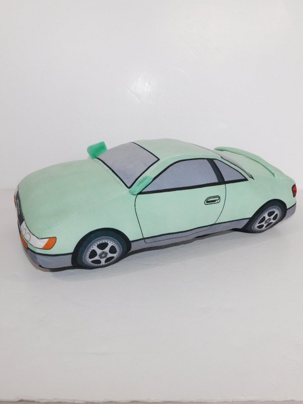 2023 Fujiwara Tofu Cafe S13 Green Silvia Car stuffed Plush Cushion Toy 17" x 9"